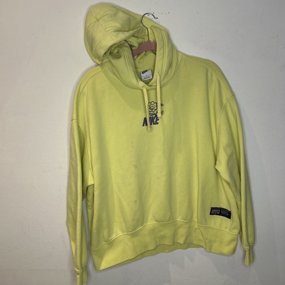 Nike Hoodie Women's Yellow Hoodie Size Size‎ L